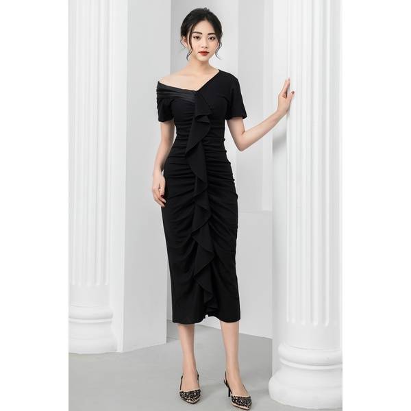 Đầm nữ thiết kế dáng ôm tay ngắn Gemmi fashion, DK8422