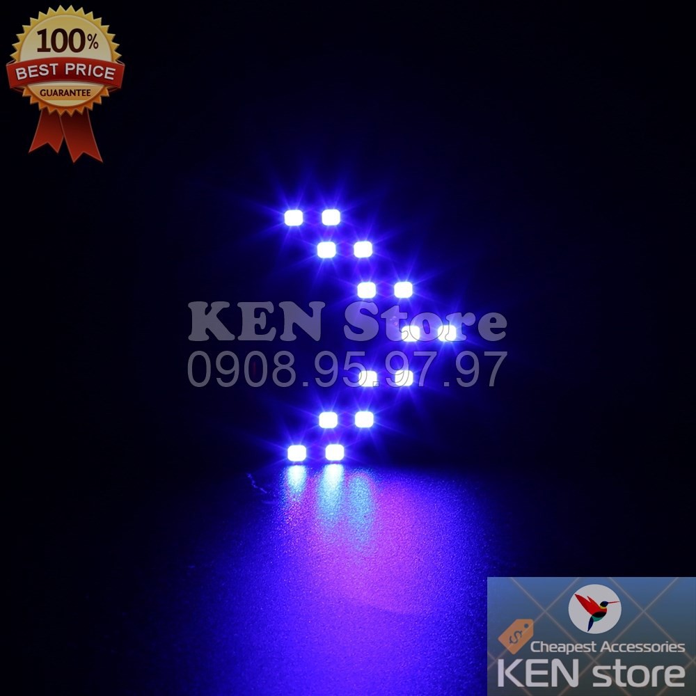 Đèn led xi nhan, led gắn gương, led xe máy 14 chip smd