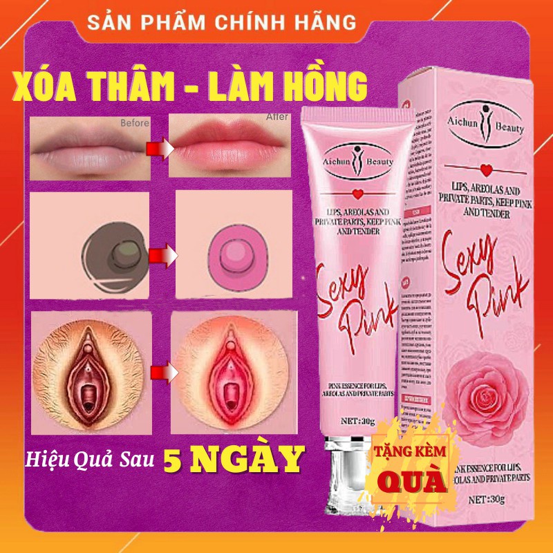 Chống Thâm Môi - Làm Hồng Môi - Nhũ Hoa - Vùng Kín Pei Mei Sexy Pink Bioaqua 30g