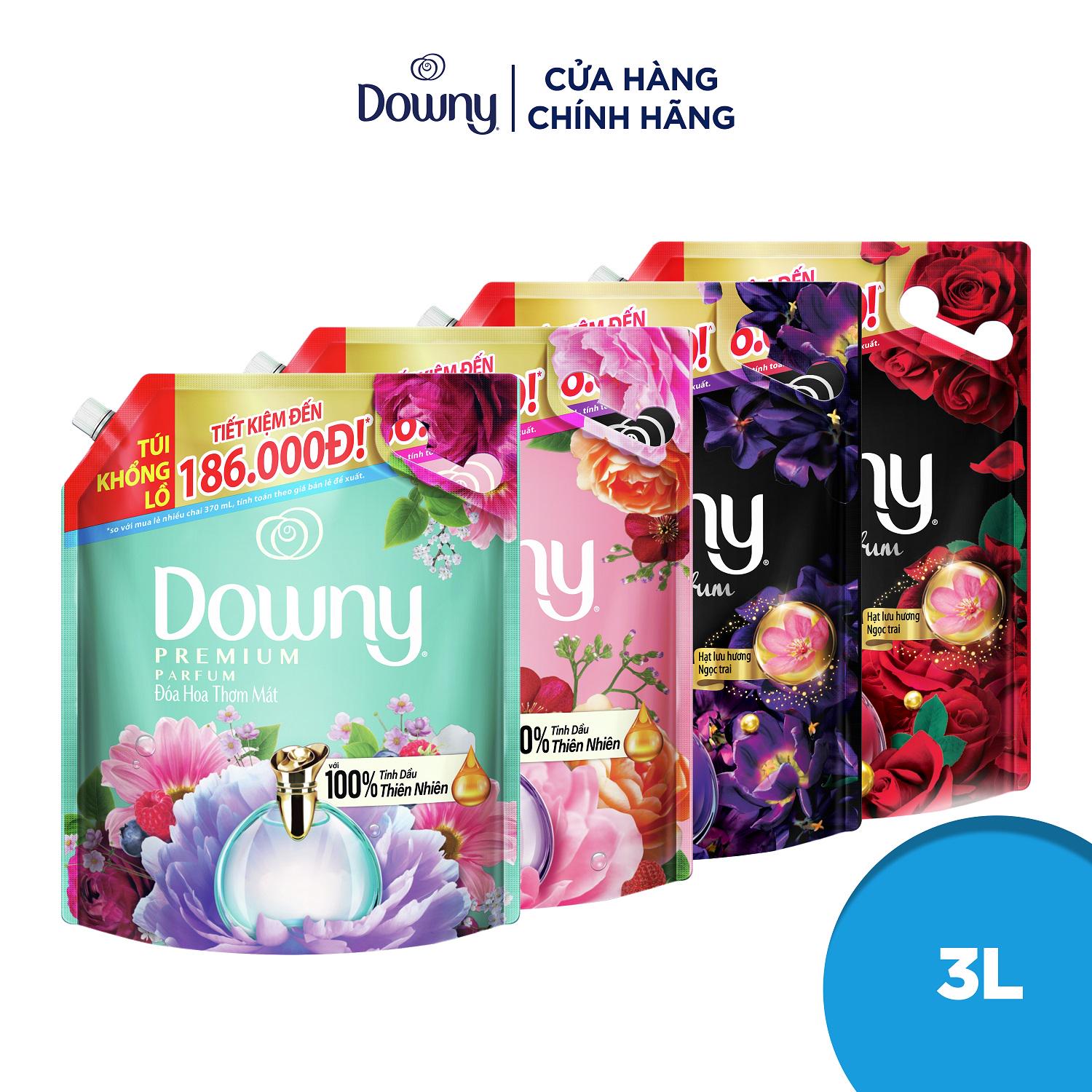 Nước Xả Vải Downy Túi 3L Hương Nước Hoa Cao Cấp Nhiều Mùi Hương