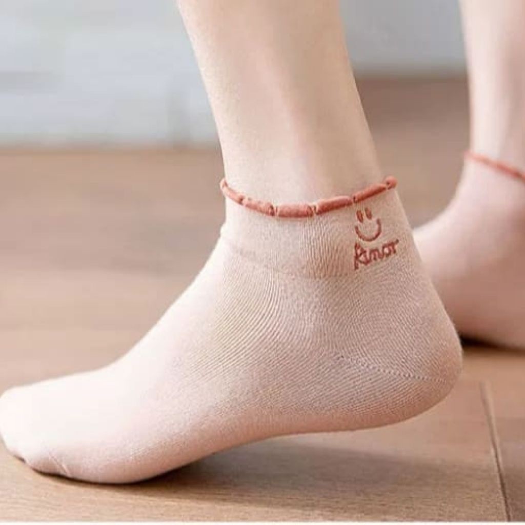 Tất Bèo Nhún Nữ Cổ Ngắn Vỡ Nhún FREESHIP Chất Cotton Co Gĩan Tốt Phong Cách Hàn Quốc