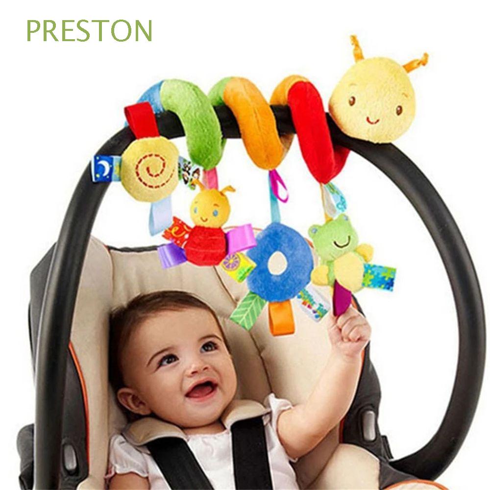 PRESTON Multicolor Baby Rattles Mobiles For Children Activity Stroller Hanging Doll Educational Toys Baby Playing Caterpillar Newborn Baby Toddler Bed Bell Spiral Crib Plush Doll Baby Plush Toys