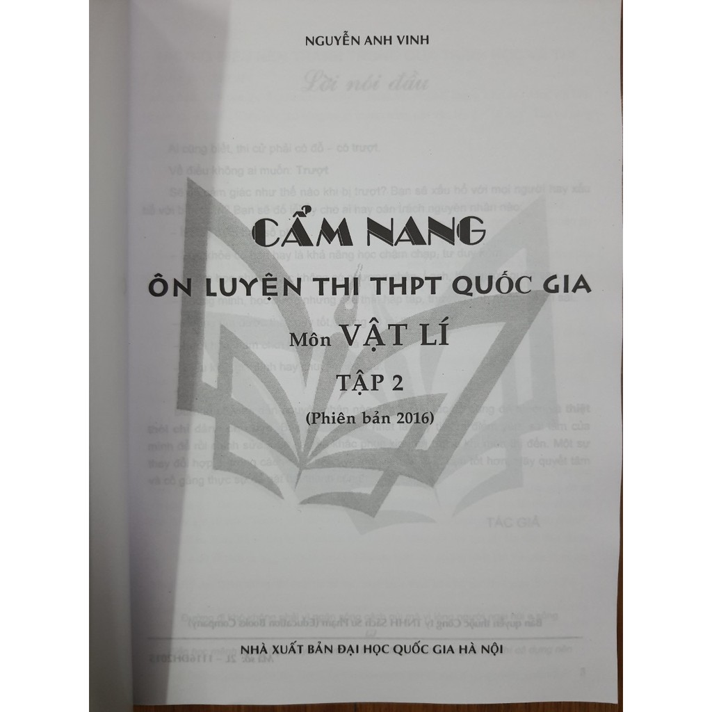 Sách - Cẩm nang ôn luyện thi THPT Quốc Gia môn Vật Lí Tập 2