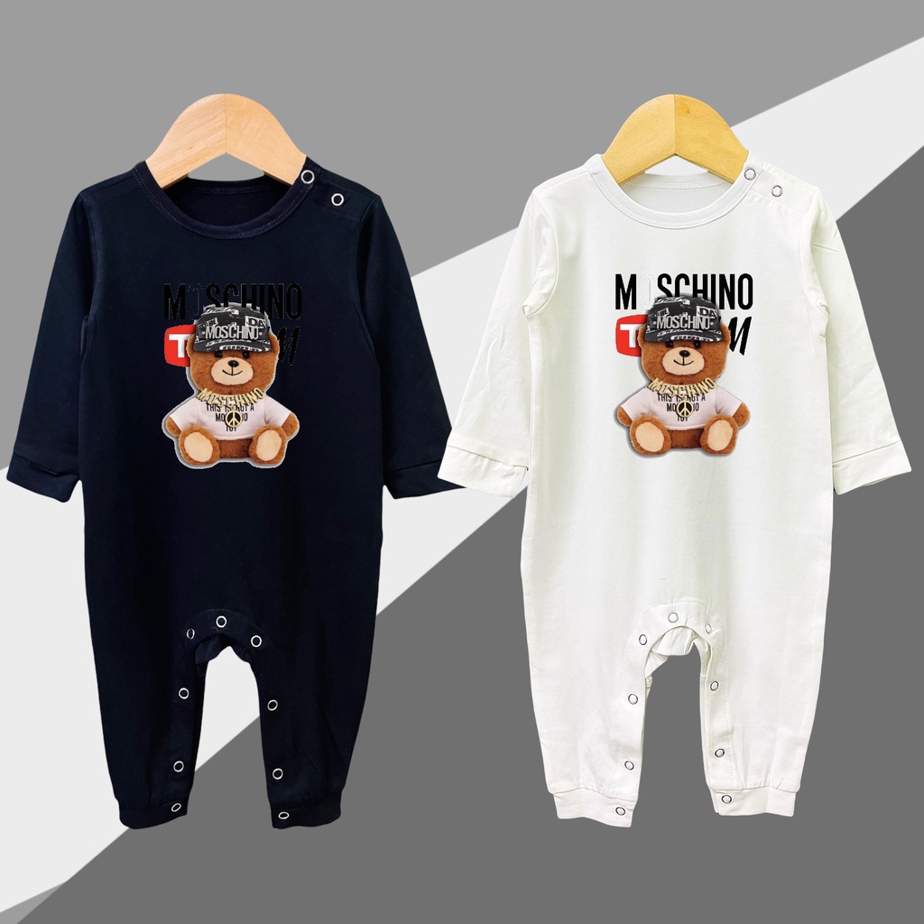 BODY DÀI TAY THU ĐÔNG HÌNH GẤU CHO BÉ SƠ SINH