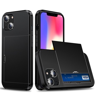 Dành cho iphone 13 pro 12 mini 11 pro max vỏ ví chống sốc có khe cắm thẻ tín dụng