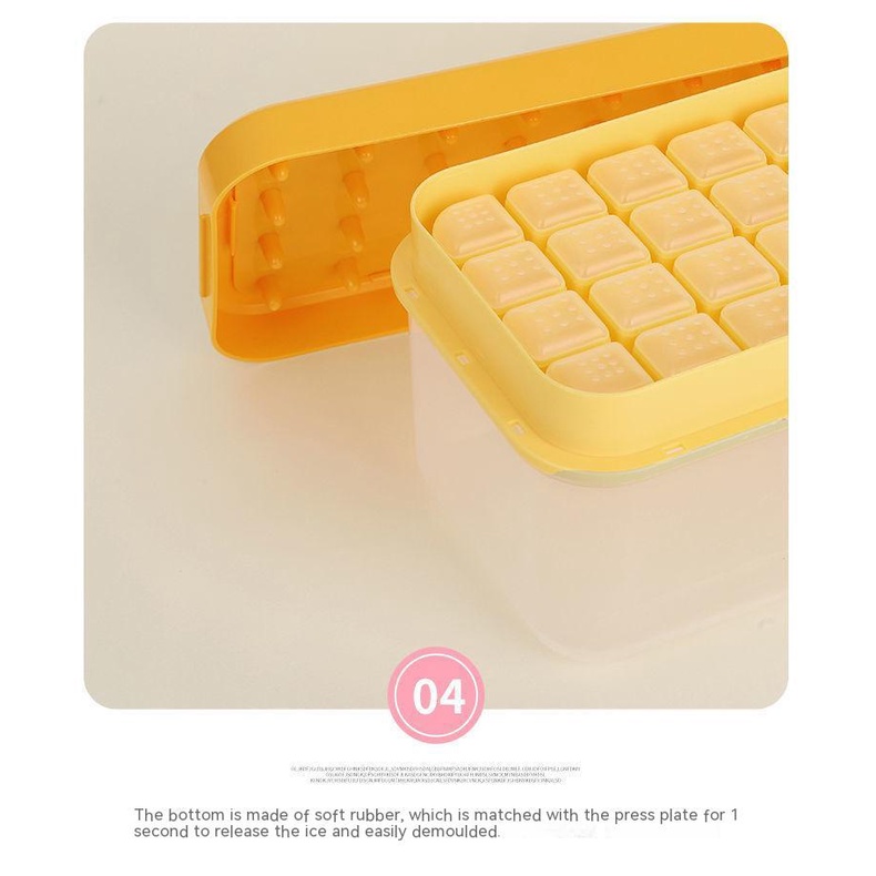 Khay Làm Đá Nhiều Tầng Bằng Silicone Cấp Thực Phẩm Kích Thước Lớn Có Nắp Đậy