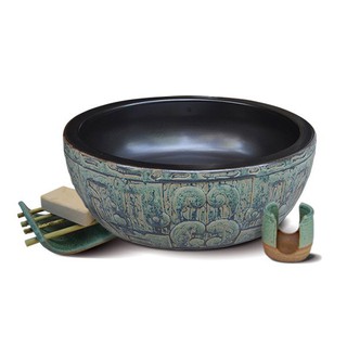 Chậu sứ mỹ thuật - lavabo mỹ thuật everest ev-cđ24