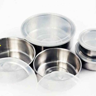 Bộ thố lạnh inox 5 món [ BÁT INOX 5 MÓN ]