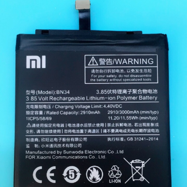 Pin Xiaomi Redmi 5A /BN34