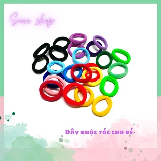 Set 10 dây cột tóc nhiều màu sắc cho bé