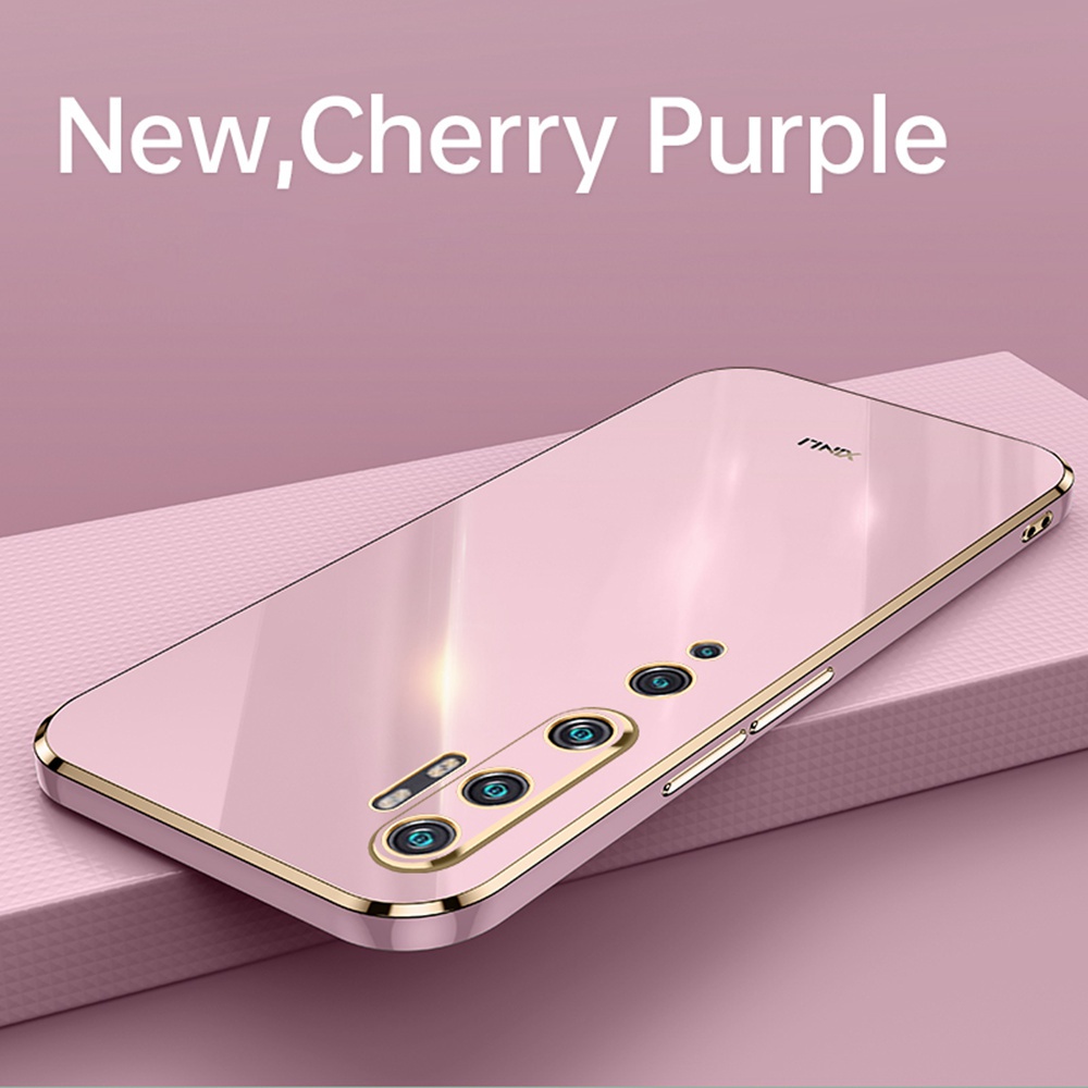Ốp Điện Thoại TPU Silicone Mềm Mạ Vàng 6D Sang Trọng Cho Xiaomi Mi Note 10 Pro / Note10 Xiaomi Mi CC9 Pro