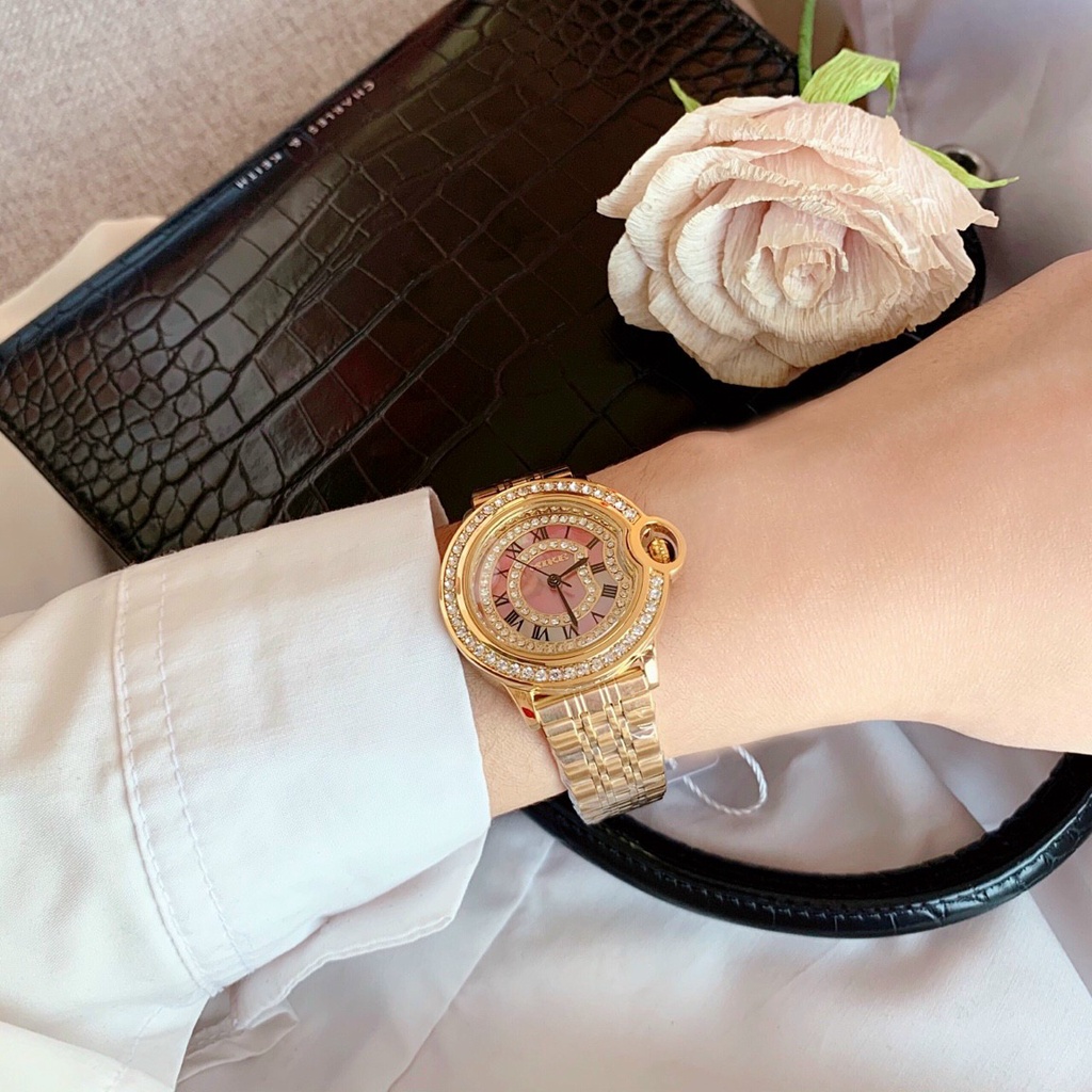 Đồng hồ nữ dây kim loại Mike 8403 chính hãng, mặt tròn, chống nước bảo hành 12 tháng