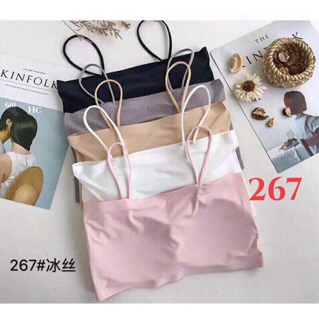 (Nhập mã "WA88" giảm 20k)Áo bra 2 dây su trơn mã 267
