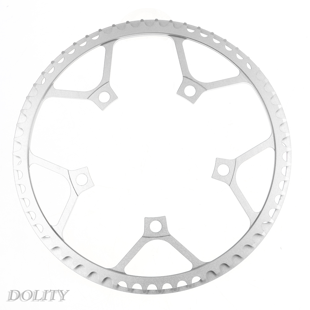 [DOLITY]45T 47T 53T 56T 58T Chainring 130 BCD Single Speed Chain Ring Red 45T