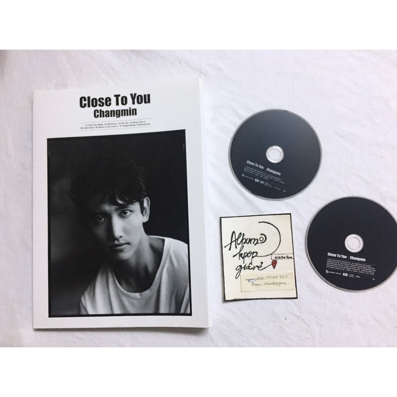 Dbsk Tvxq Changmin album Close to You đã khui seal, gồm CD DVD và cover như hình.