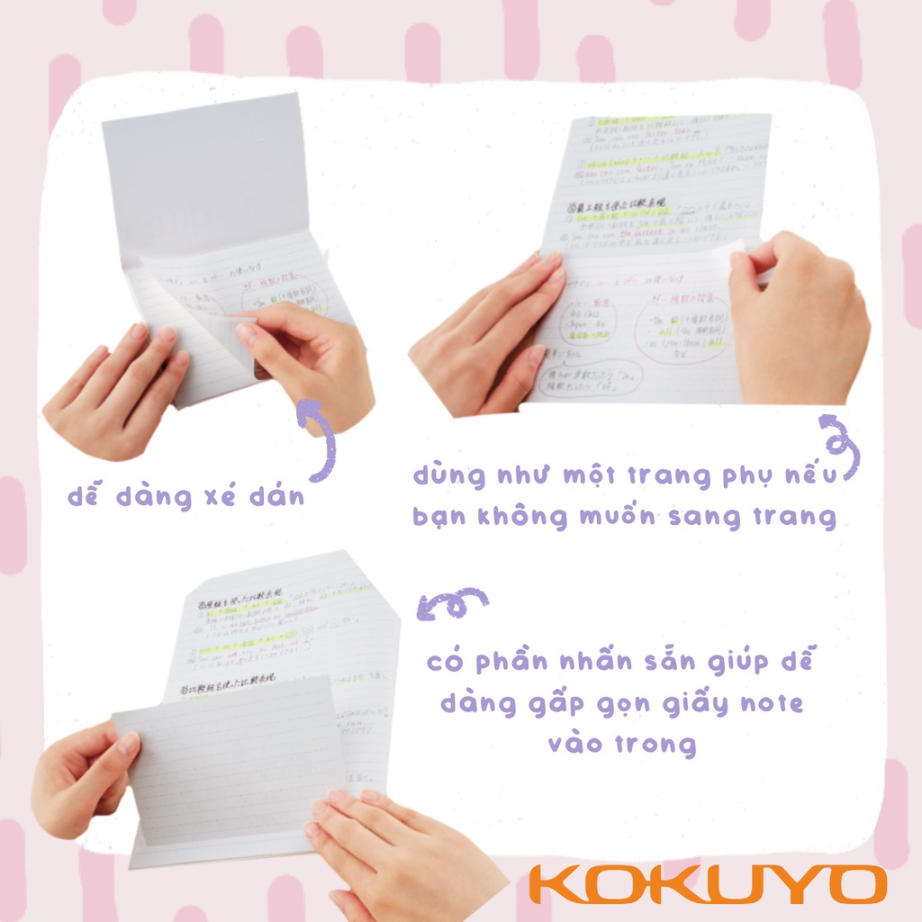 Bộ 20 Tờ Giấy Ghi Chú Thông Minh Memo Note Campus Kokuyo Cây Đầu To