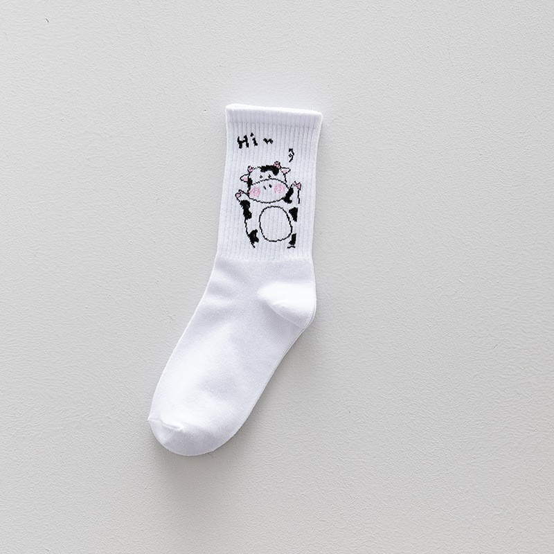 Tất cổ cao nam nữ, tất nữ nam nhún chất liệu cotton mềm thoáng mát dễ phối đồ