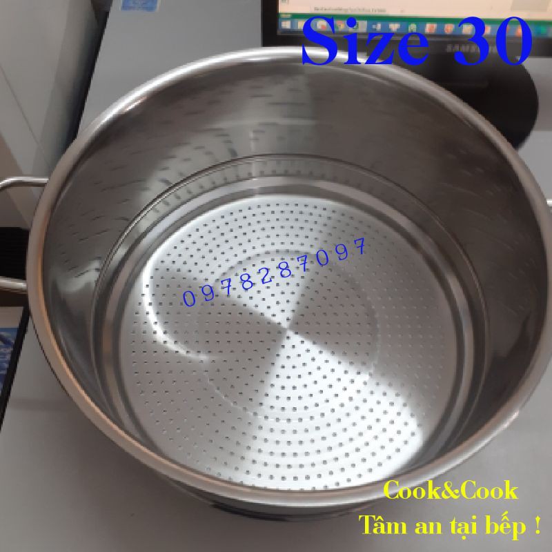 Ngăn xửng hấp inox size 30 Vietcook Đồ xôi, hấp bánh[CHÍNH HÃNG]