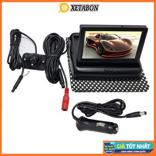 Camera cạp lề ô tô ⚡freeship⚡ camera cạp lề ô tô kèm màn hình trên taplo ô tô - an toàn - tiện dụng
