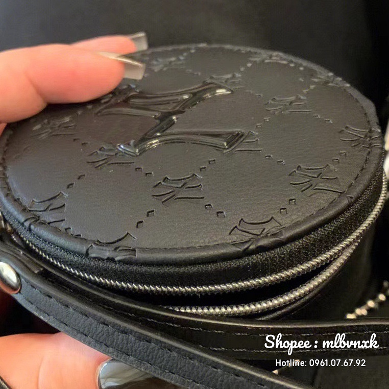 ẢNH THẬT / TQXK - Túi Da Tròn Cầm Tay Mini MLB Diamond Monogram 1:1 - HÀNG XUẤT DƯ FULLTAG