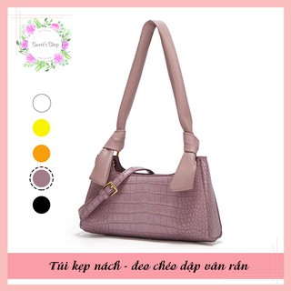 Túi Xách Da 💖FREESHIP💖Túi Xách Da Thời Trang Dập Vân Rắn Phong Cách Hàn Quốc Hàng Cao Cấp Mẫu Mới 2020