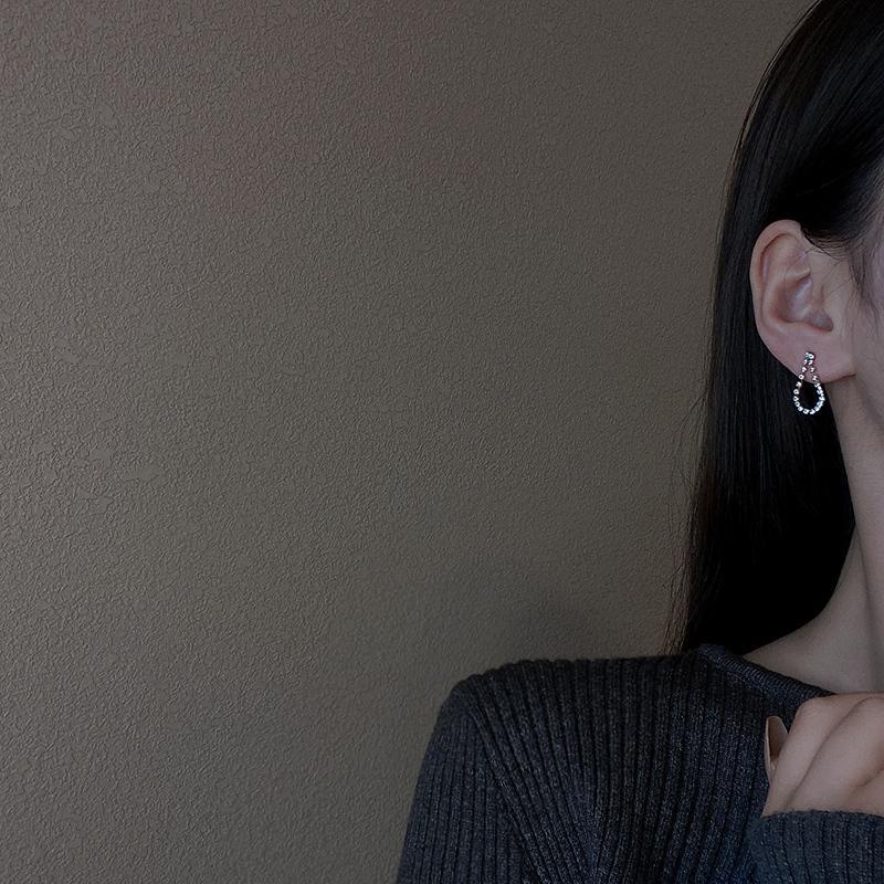 Bông Tai Hình Giọt Nước Đính Đá Thời Trang Dành Cho Nữ