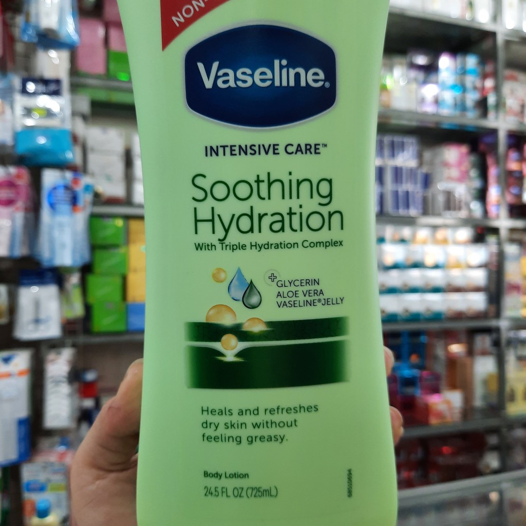 Sữa Dưỡng Thể Vaseline Intensive Care Aloe Soothe 725ml