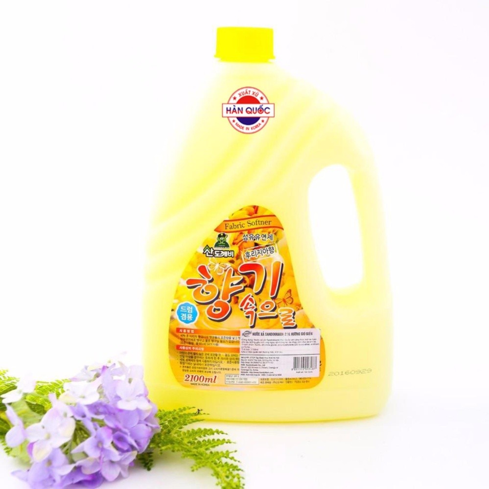 Nước xả vải làm mềm vải lưu hương lâu Hàn Quốc Sandokkaebi 2.1L