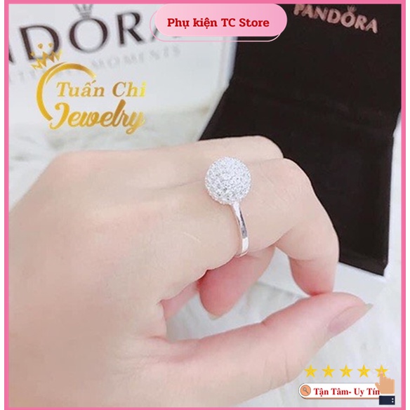 Nhẫn Nữ Bạc Ta Cao Cấp, Đính Đá Nổi Bật, Tinh Xảo