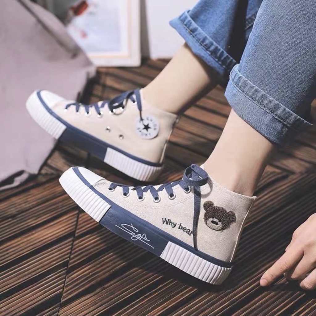 Giày thể thao trắng thời trang Hàn Quốc cho nữ