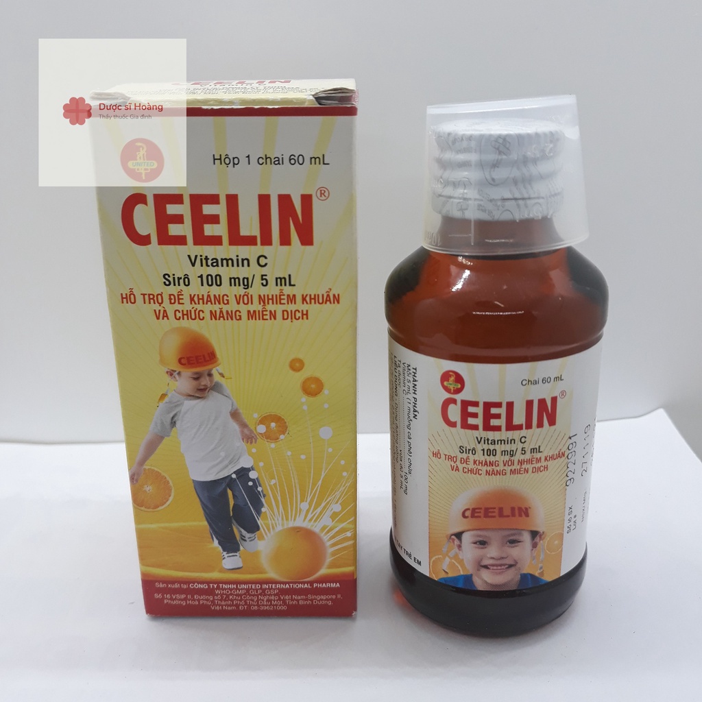 Ceelin Siro Vitamin C tăng sức đề kháng với nhiễm khuẩn