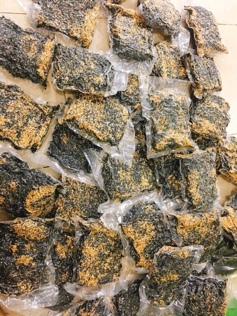 500g rong biển cháy tỏi mè siêu giòn