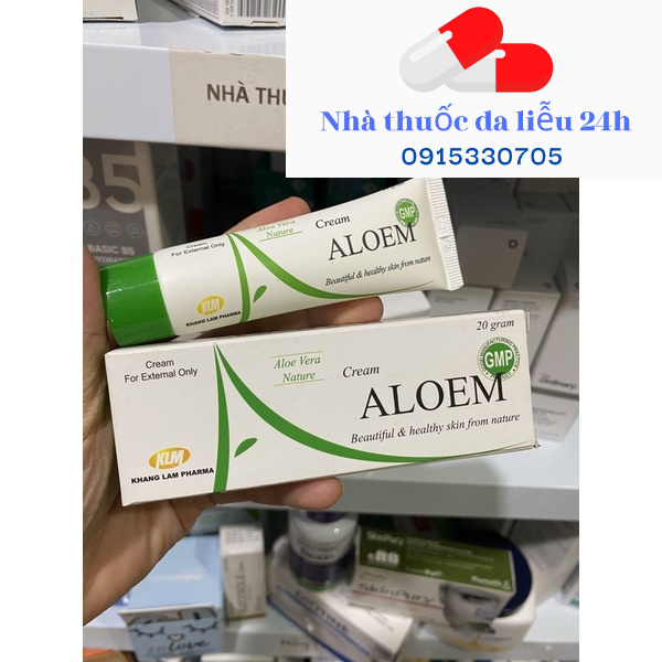 Kem Aloem ngăn ngừa mụn 20g - Nhà thuốc da liễu 24h
