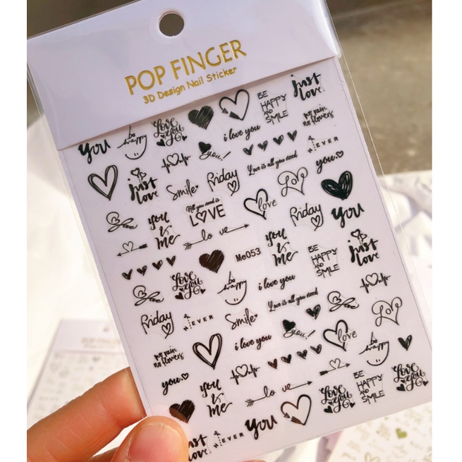 sticker trang trí nail