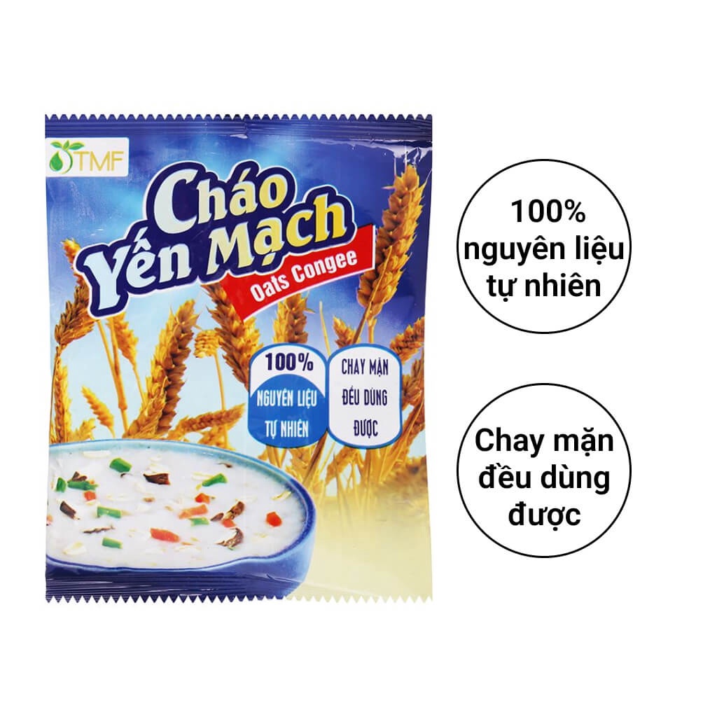 Cháo gạo lứt yến mạch ăn liền Tâm Minh Foods - Gói 50GR