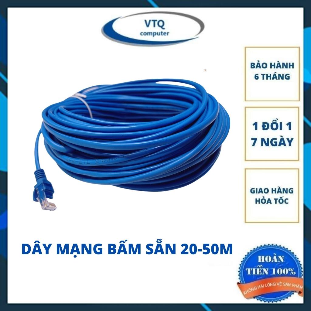 Dây cáp mạng internet bấm sẵn 2 đầu dài 10m, 15m, 20m,25m, 30m. shopphukienvtq