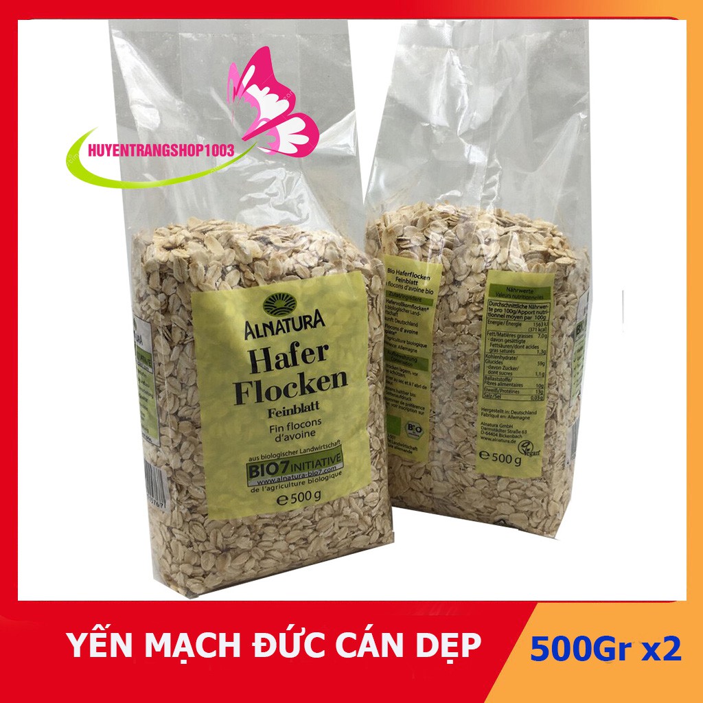 1KG Yến mạch Hafer cán dẹp (yến mạch tươi ) cuả Đức