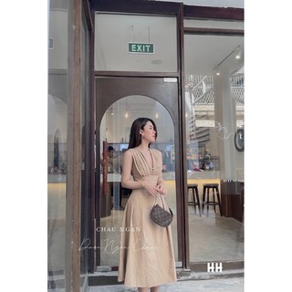 váy cúc bọc