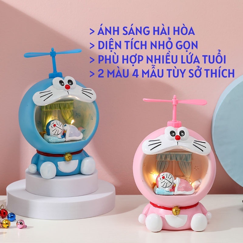 Đèn ngủ DORAEMON siêu dễ thương dùng trang trí phòng ngủ + quà tặng cho bạn Gái
