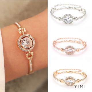 💞Yimi💞Vòng Đeo Tay Đính Đá Kim Cương Thời Trang Hàn Quốc Dành Cho Nữ