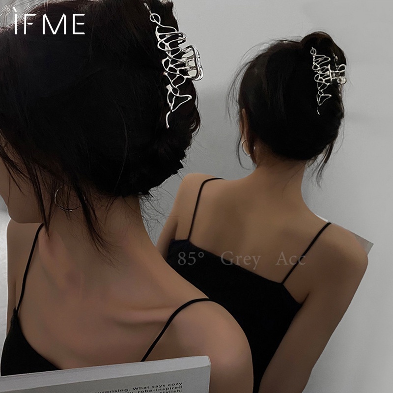 IF ME Kẹp tóc kiểu dáng không cân xứng phong cách Hàn Quốc