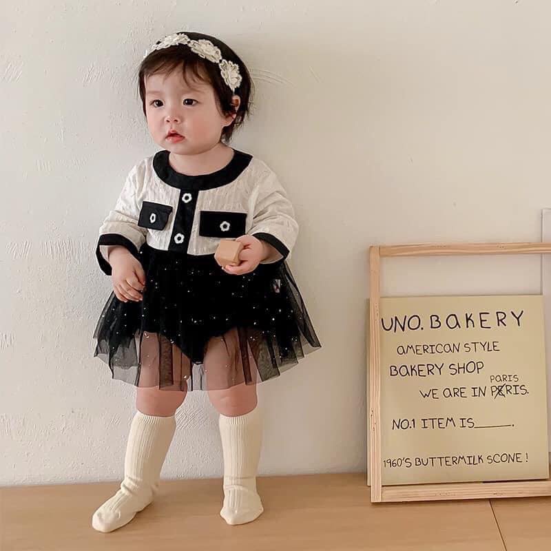 Body váy ren đen HQ_