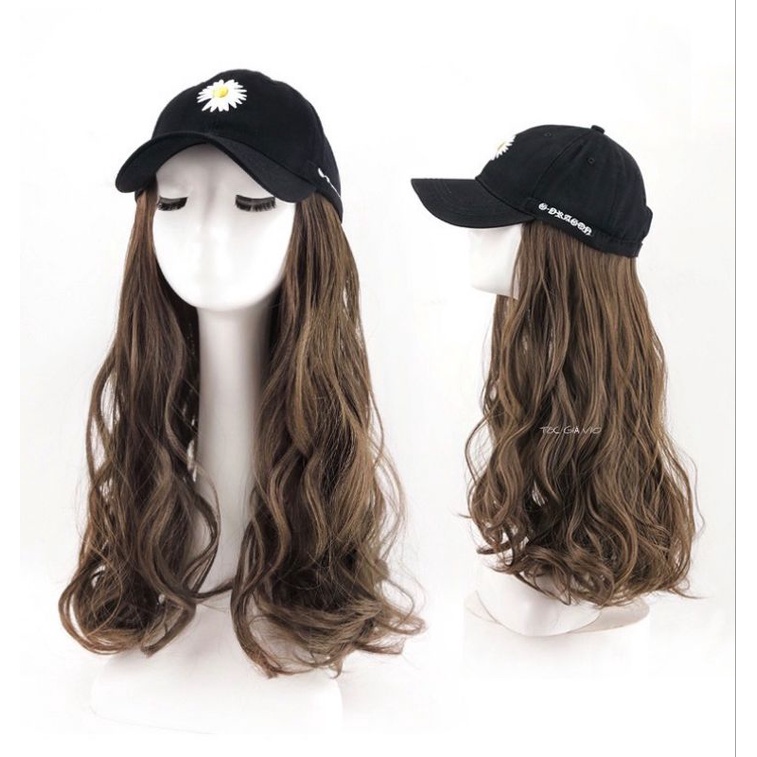 Tóc giả nữ, mũ , nón ( nón hoa cúc )