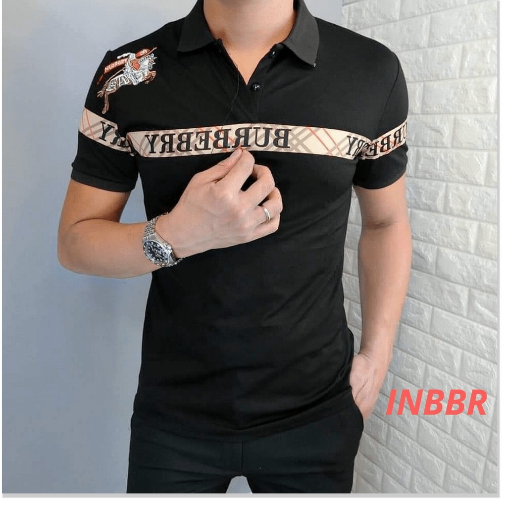 Áo thun nam cổ trụ cao cấp★ thêu chi tiết hình thật hàng chuẩn shop HP