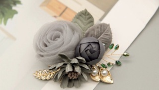 Hoa chùm cài áo handmade