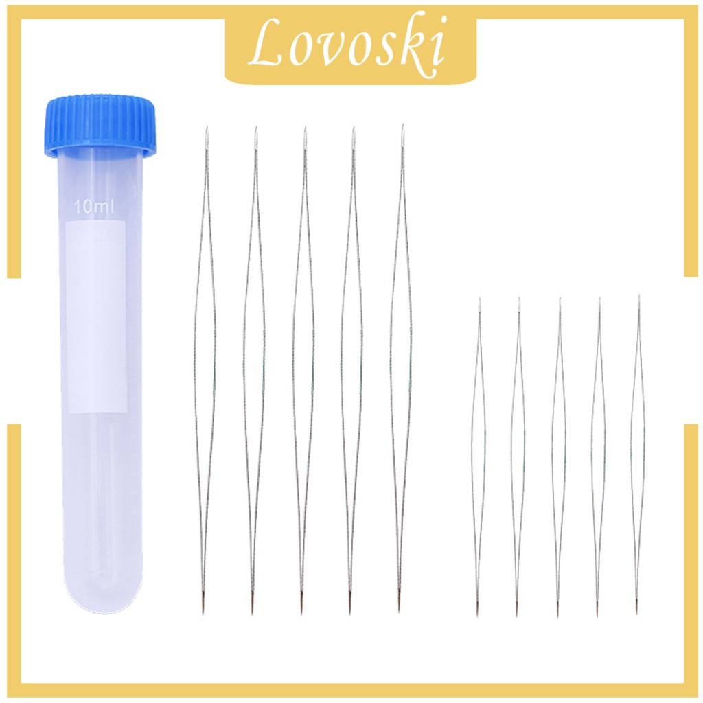 Bộ 10 Kim Xỏ Hạt Làm Trang Sức 2 Kích Cỡ