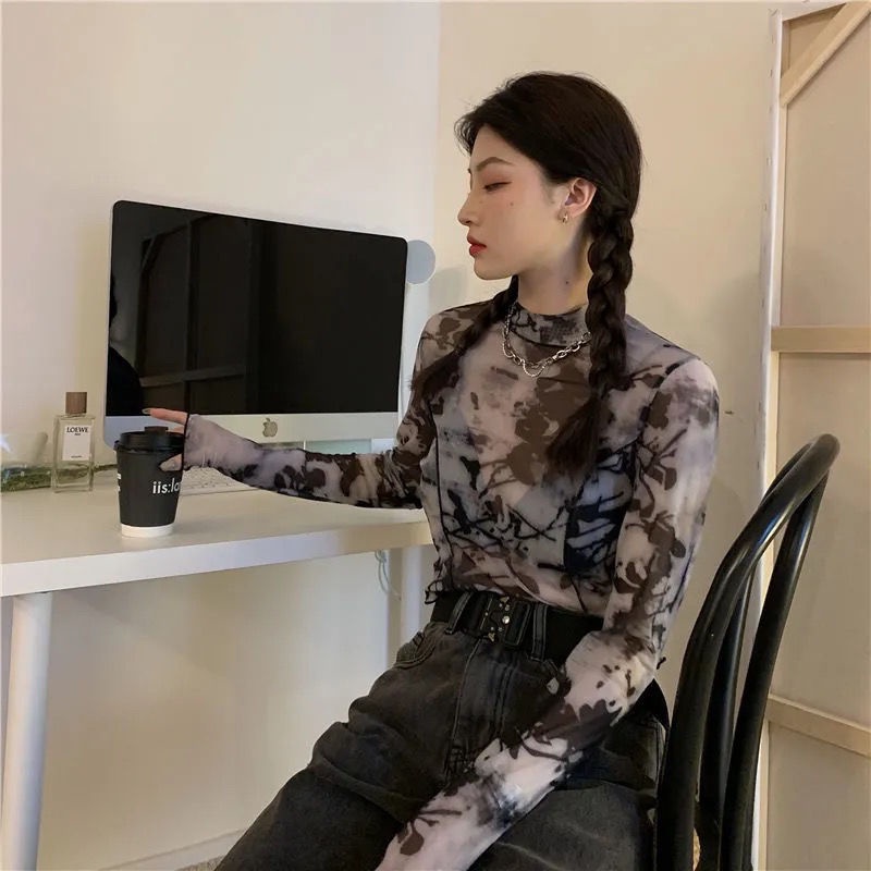 Áo thun IELGY tay dài dáng ôm thời trang mùa hè dành cho nữ