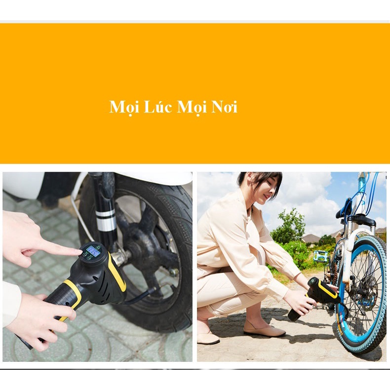 Máy bơm lốp không dây cầm tay ZJX 8008