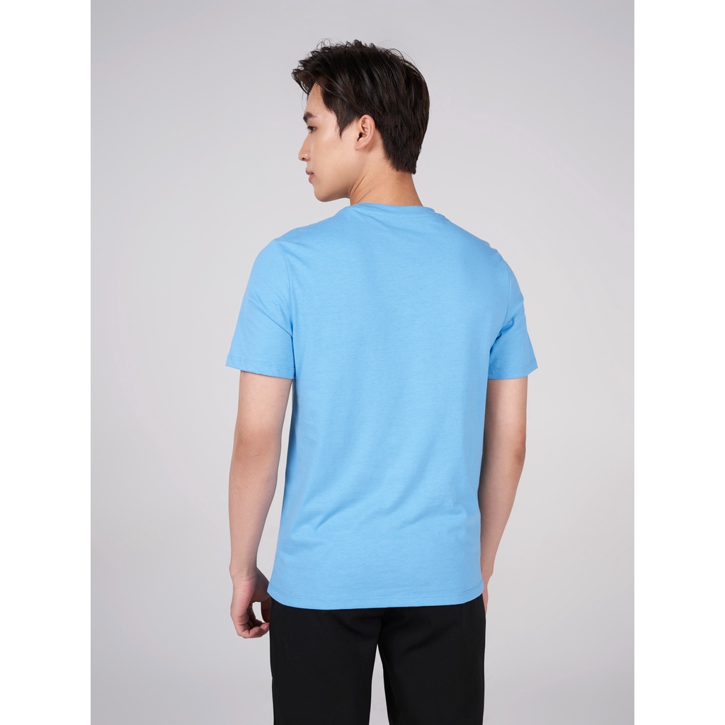 Áo thun nam YODY, áo phông cổ tròn trơn màu chất cotton mềm mại, hút mồ hôi, có áo gia đình TSM5201