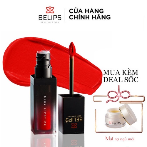 Son Kem Lì Mỏng Nhẹ Mềm Môi Belips Sexy Lipstick 100% thiên nhiên không chì, an toàn cho cả mẹ bầu